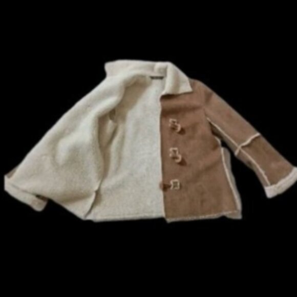 Abby & Friends Jacket Faux Fur Coat M - Picture 10 of 17